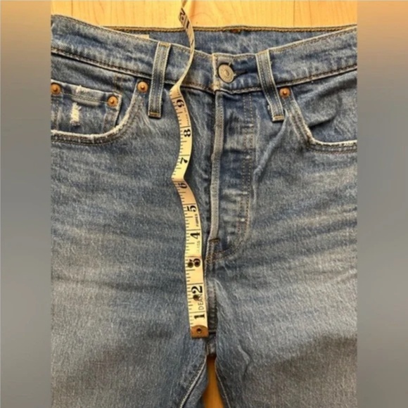 Like-New- Levi's Premium 501 Skinny Stretch Jeans Jive Hushed (25/28) - Picture 10 of 11